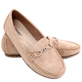 Saga Khaki loafers til kvinder beige