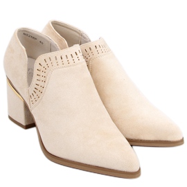 Højhælede sko Aila Beige