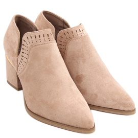 Højhælede sko fra Aila Khaki beige