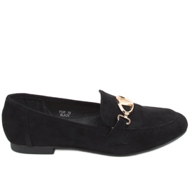 Freda Black dame loafers sort