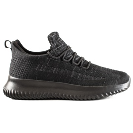 TRENDI Komfortable herresneakers sort grå