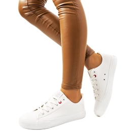 White Big Star damesneakers JJ274007 hvid