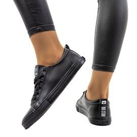 Sorte sneakers til kvinder Big Star JJ274312