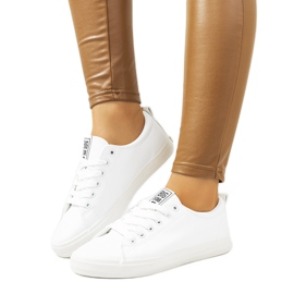 Hvide sneakers til kvinder Big Star JJ274311