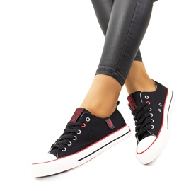 Sorte klassiske sneakers Big Star JJ274122