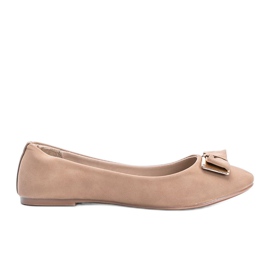 Sortlakerede ballerinaer fra Sixth Avenue beige