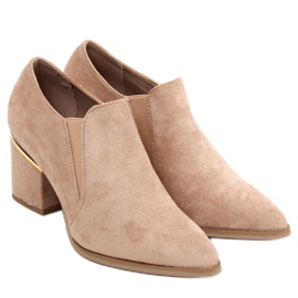 Brenda Khaki høje hæle beige