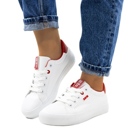 Hvide sneakers til kvinder Big Star EE274311