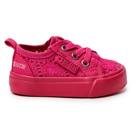 Openwork sneakers Big Star JJ374015 Pink lyserød
