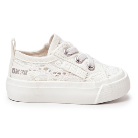 Openwork sneakers Big Star JJ374020 Hvid
