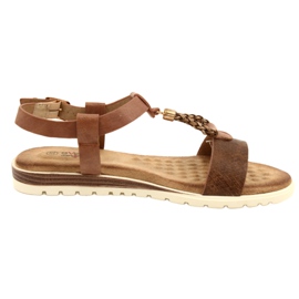 Evento brune damesandaler 21SD14-3545