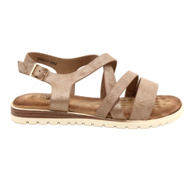 Golden Metallic Women's Evento 20SD14-2064 Sandaler brun