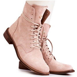 Ruskindsstøvler Nicole Pink 2697 lyserød