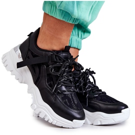 FB2 Sort Your Style sneakers på en massiv sål