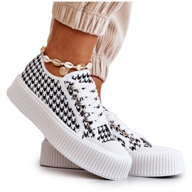 FB2 Lave sneakers på platformen Sort og hvid Mischa