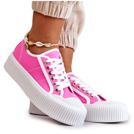 Lave Sneakers På Pink Mischa Platform lyserød