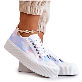 Lave sneakers på platformen Blå-Pink Mischa