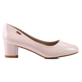 Goodin Elegante lakerede pumper beige