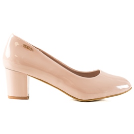 Goodin Elegante lakerede pumps lyserød