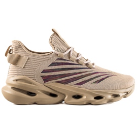 TRENDI Moderigtige herresneakers beige