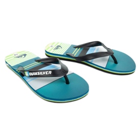 Quiksilver flip-flops W AQBL100235-XKGS sort blå grøn