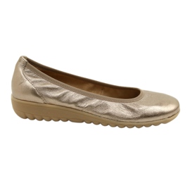 Caprice Ballerina Taupe Metallic 9-22161-28 beige flerfarvet gylden