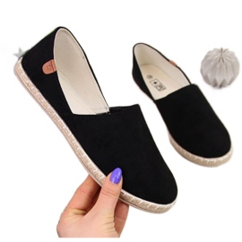 Slip on espadriller med udskæringer. Nyheder W EVE270A sort