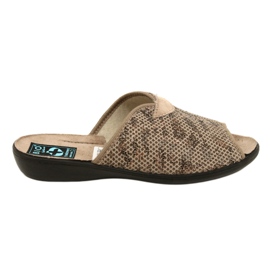 Adanex Diana hjemmesko dametøfler DIK 27247 beige brun