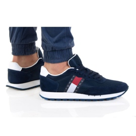Tommy Hilfiger Mix Runner M EM0EM00 871 sko marine blå