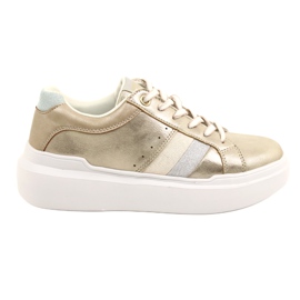 American Club Women's Sports Sneakers på en tyk sål gylden amerikansk klub RH68/22