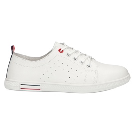 Damesneakers bundet Filippo DP3508 Hvid