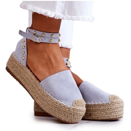 FB2 Espadrillesandaler med blå Lillian-stråler