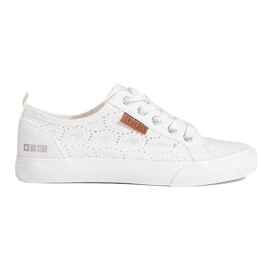 Dame Big Star openwork sneakers W274925 hvid