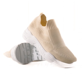 Bestelle Tekstil Slip-On sneakers beige