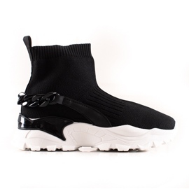 TRENDI Moderigtige sneakers med en sok sort