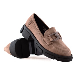Goodin Ruskind Loafers på platformen brun