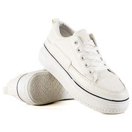 TRENDI Stilfulde sneakers på platformen hvid