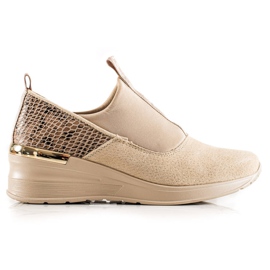 Filippo Sneakers i læder beige brun