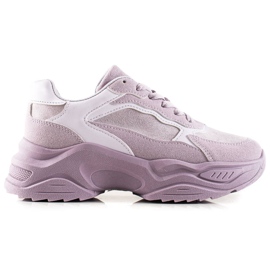 Marquiz Lilla sneakers på platformen violet