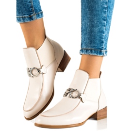 W. Potocki Elegante Slip-on Potocki støvler beige