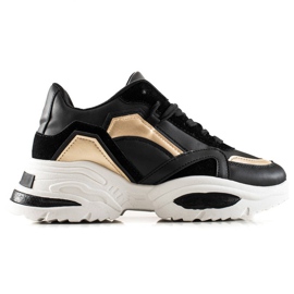 TRENDI Eco læder sneakers sort