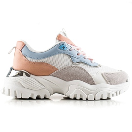 TRENDI Mode sneakers hvid flerfarvet