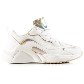 TRENDI Sneakers med Holo -effekt hvid