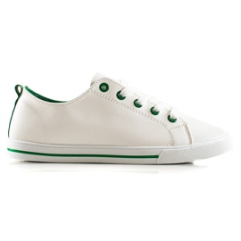 TRENDI Klassiske lave sneakers hvid