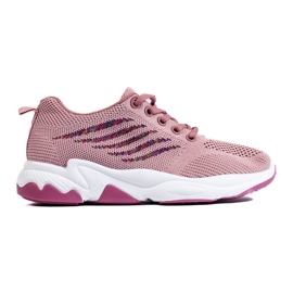 TRENDI Sportssko Sneakers violet lyserød