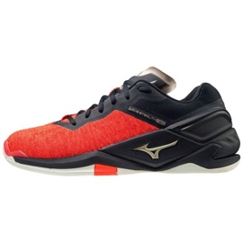 Mizuno Wave Stealth Neo M X1GA200063 indendørs håndboldsko rød appelsiner og røde