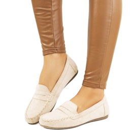 Nieves beige loafers til kvinder