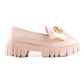 Seastar Fashion Loafers med sløjfe beige