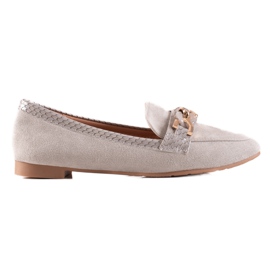 Small Swan Elegante grå loafers