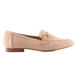 Seastar Mokkasiner med gylden dekoration beige